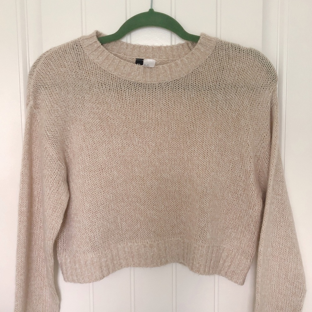Cropped Knit Sweater